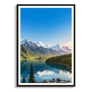 Banff Alberta Travel Poster - Wall Art Print