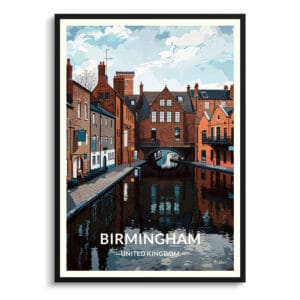 Birmingham United Kingdom Travel Poster - Wall Art Print