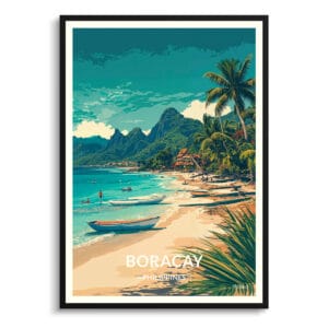 Boracay Philippines Travel Poster - Wall Art Print