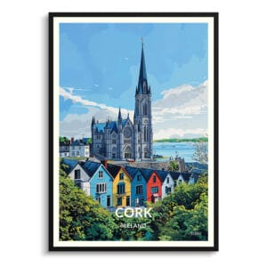 Cork Ireland Travel Poster - Wall Art Print