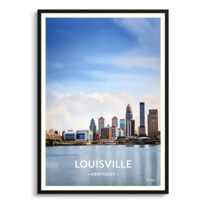 Louisville Kentucky Travel Poster - Wall Art Print