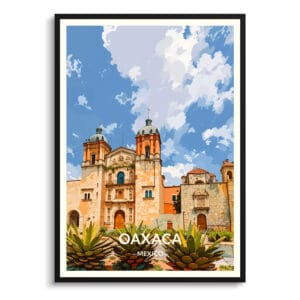 Oaxaca Mexico Travel Poster - Wall Art Print